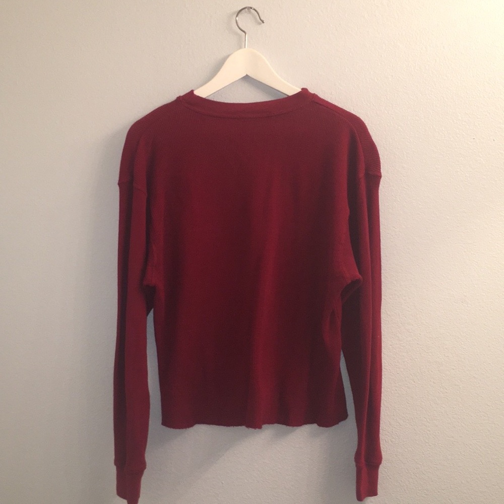Brandy Melville Burgundy Long Sleeve